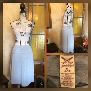 Cute Med No Boundaries Jersey Midi Skirt